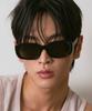 Hangeul Mute Square Sunglasses Black