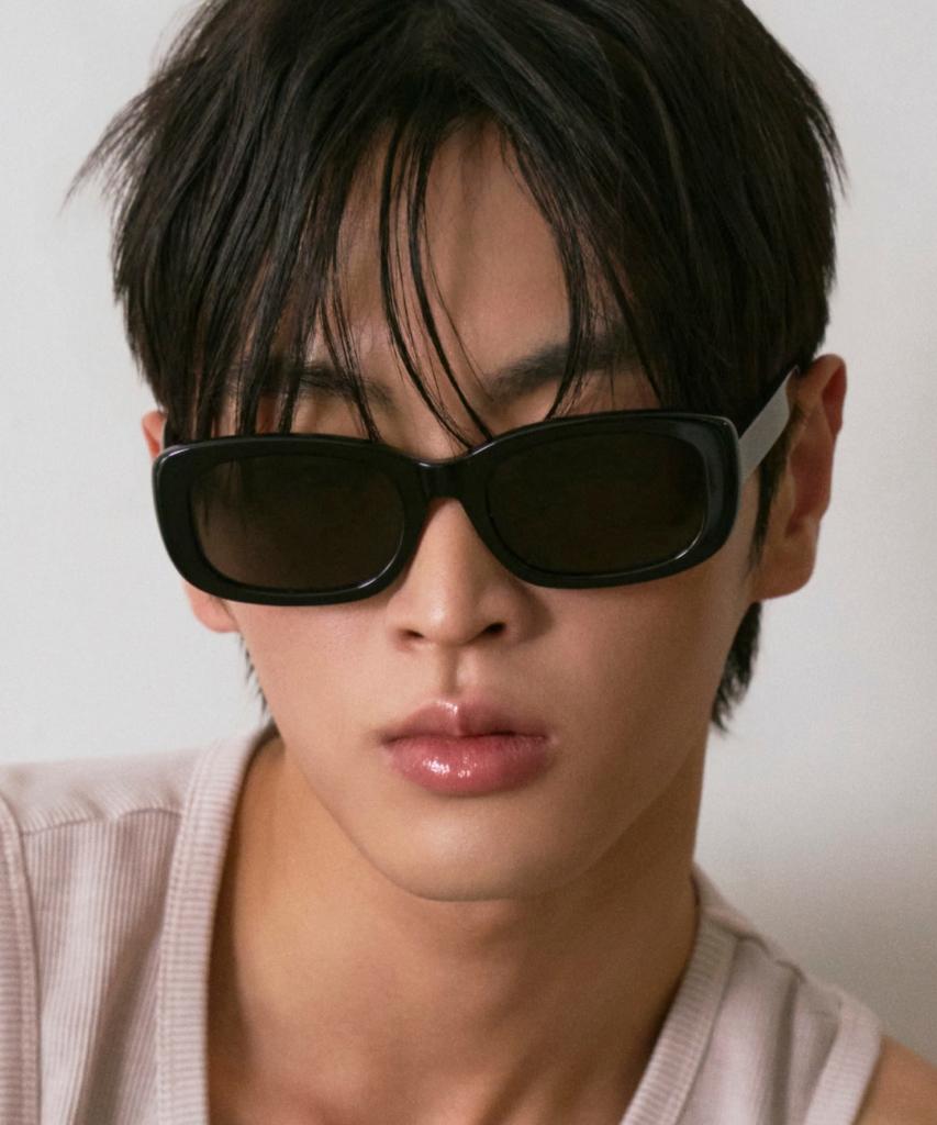 Hangeul Mute Square Sunglasses Black