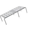 Kitchen Counter Storage Rack Grey ABS Plastic Punch  Expandable Large Capacity Kitchen Cabinet S