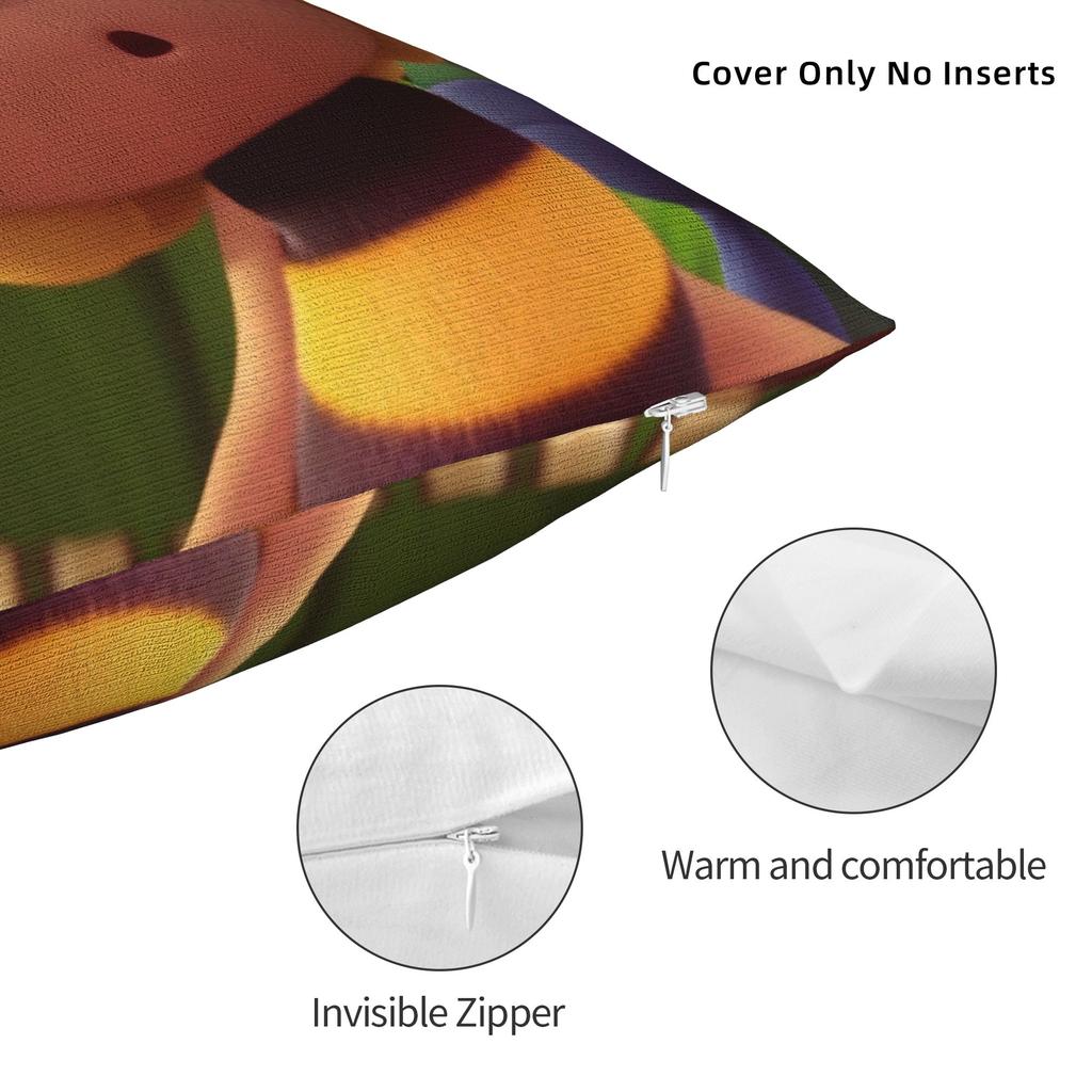 Maya de Bij Met Bloemen Cartoon Kussensloop Merchandise Zacht Kussenhoes Cadeau Sierkussenhoes Huis Multi Maat