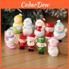 Christmas Resin Doll Figures With Santa And Snowman For Festive Home Decoration