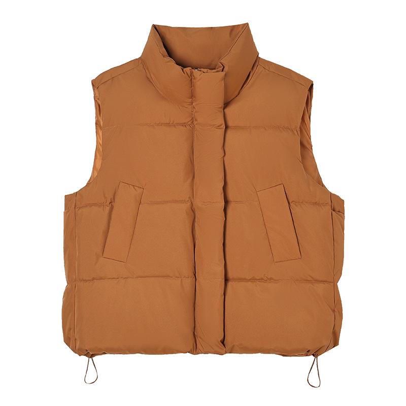 New Cotton Vest Autumn and Winter Versatile Fashion Foreign Korean Version Loose Girls Vest Vest Jacket