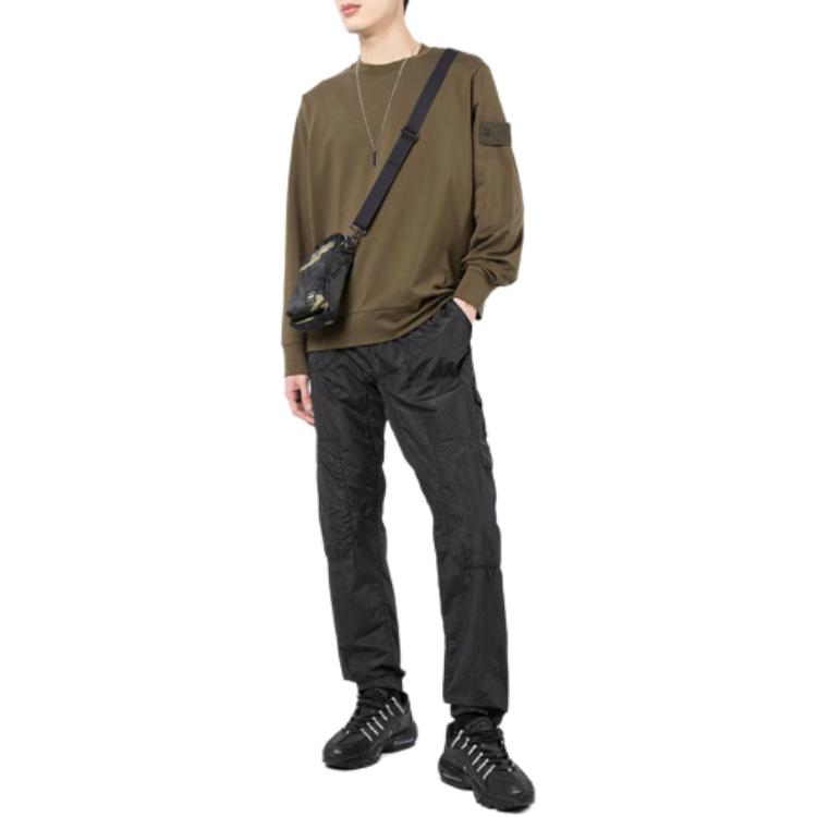 STONE ISLAND Ss25 Einfarbiger Rundhals-Langarm-Pullover Herren Pullover Grün K1S1561000-44S0051-V0054