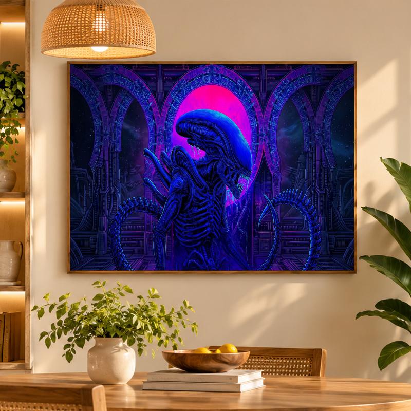 5D Diamond Painting Alien Xenomorph DIY Full Drill Diamond Art Kit Home Decoration