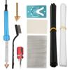80W Plastic Welding Kit ,Plastic Welder Kit with 40 Rods,1 Mesh,Wire Brush Welder Tools for Car