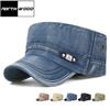 NORTHWOOD Retro Sun Shade Flat Top Hat for Men Women Outdoor Solid Color Washed Cotton Flat Top Cap Breathable Duck Hat