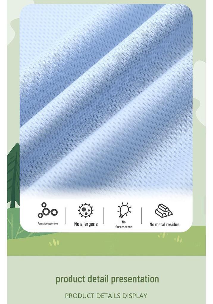 2026 Boys' Summer Sportswear: Short Sleeve and Shorts Mesh Set in 20 Colors