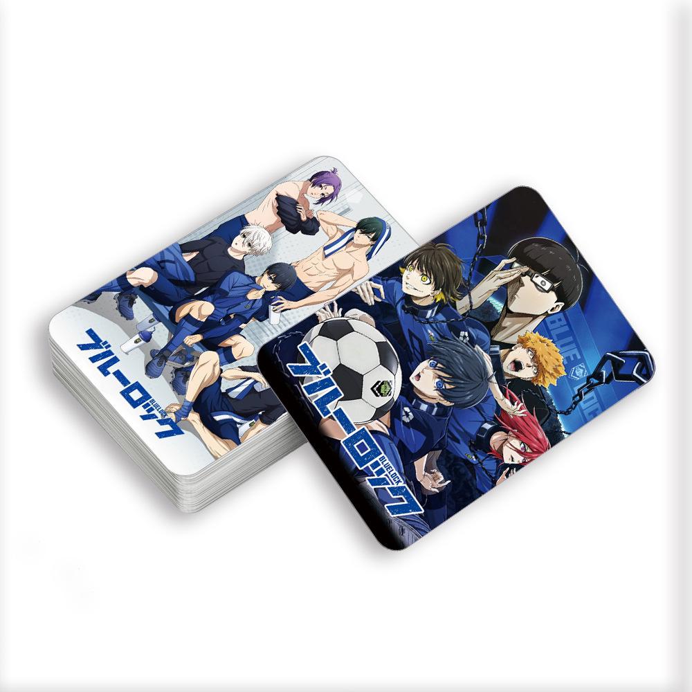 96 Blue Lock Anime Postcards: Double-Sided LOMO Cards, Stickers, Photos