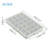 Uxcell Set of 2 Silicone Ice Cube Trays (Freezer Safe), Square Ice Cube Molds, 24 Cubes Per Tray, for Cocktails, Chocolate, Juice, and Ice Cream