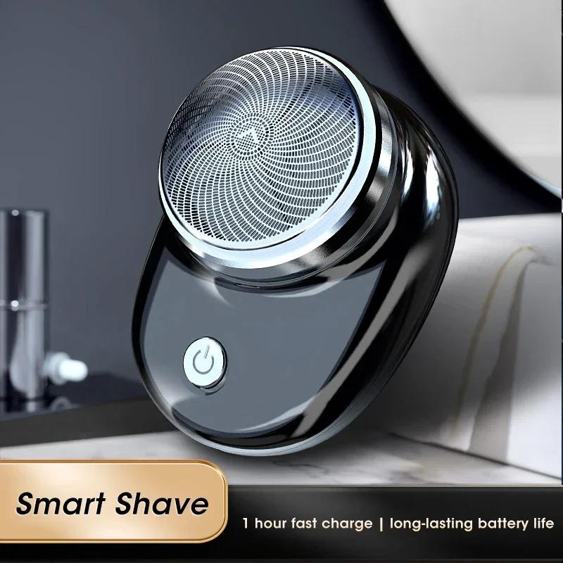 Upgraded Portable Men's Razor Wet and Dry Washable Razor Usb Rechargeable Body Hair Trimmer Fast Charging, Digital Display