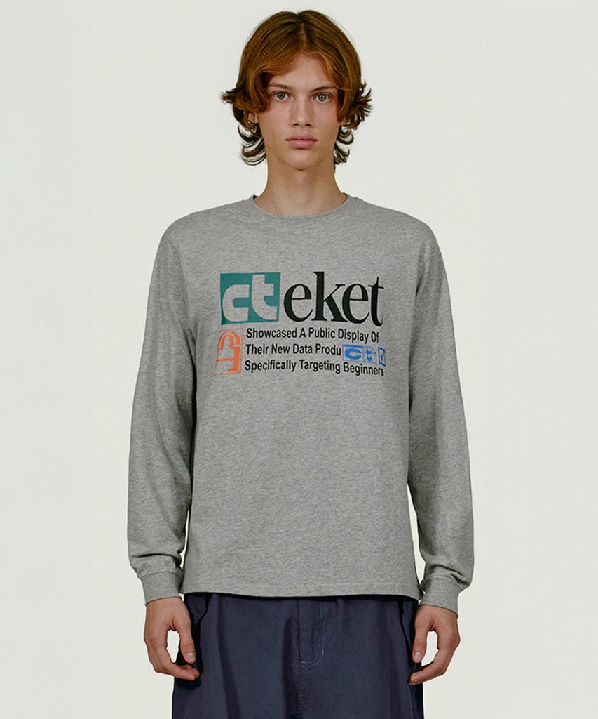 Tekes Plan L/S Tee Melange Gray