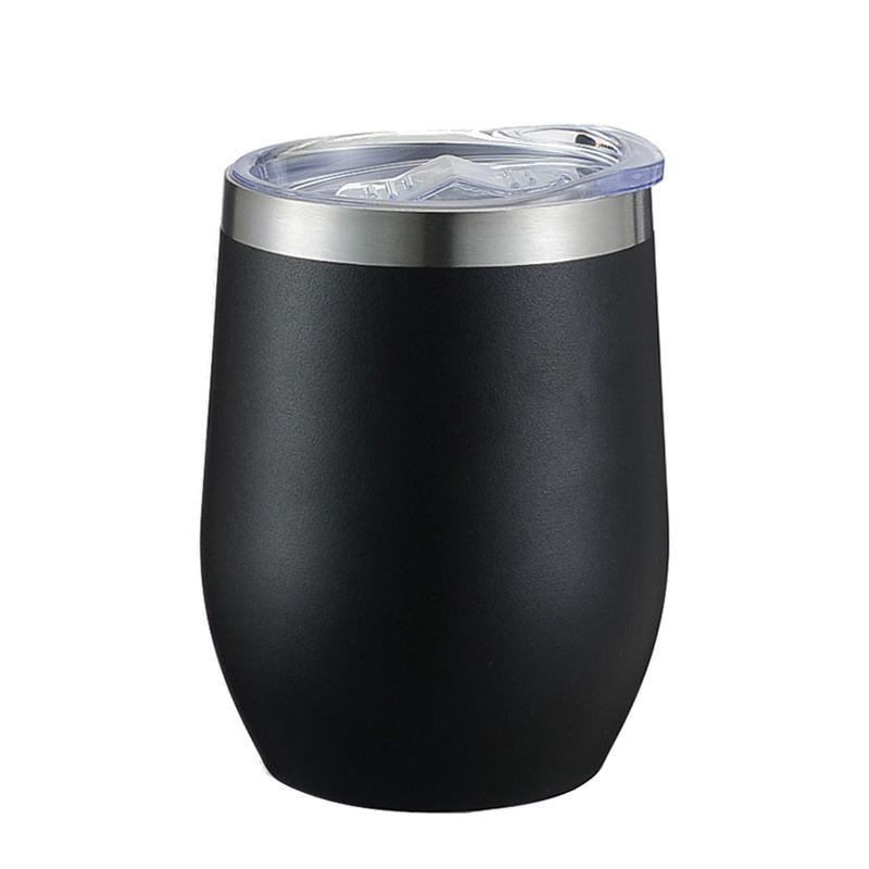 12oz Isolierter Eierschalenbecher | doppelwandiger Edelstahl Rotwein-Tumbler