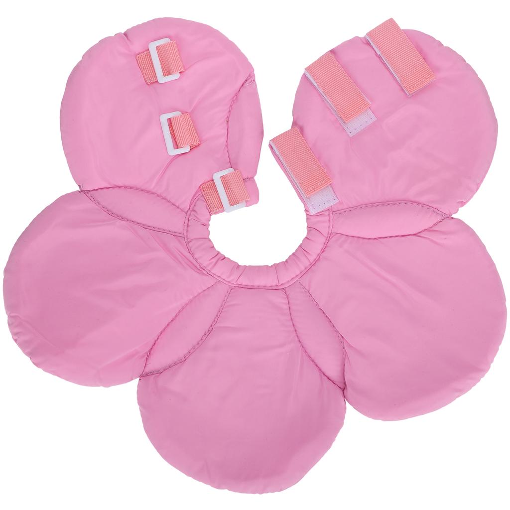 Flower Shape Dog Protective Collar Adjustable Pet Soft Wound Recovery Neck CollarPink M