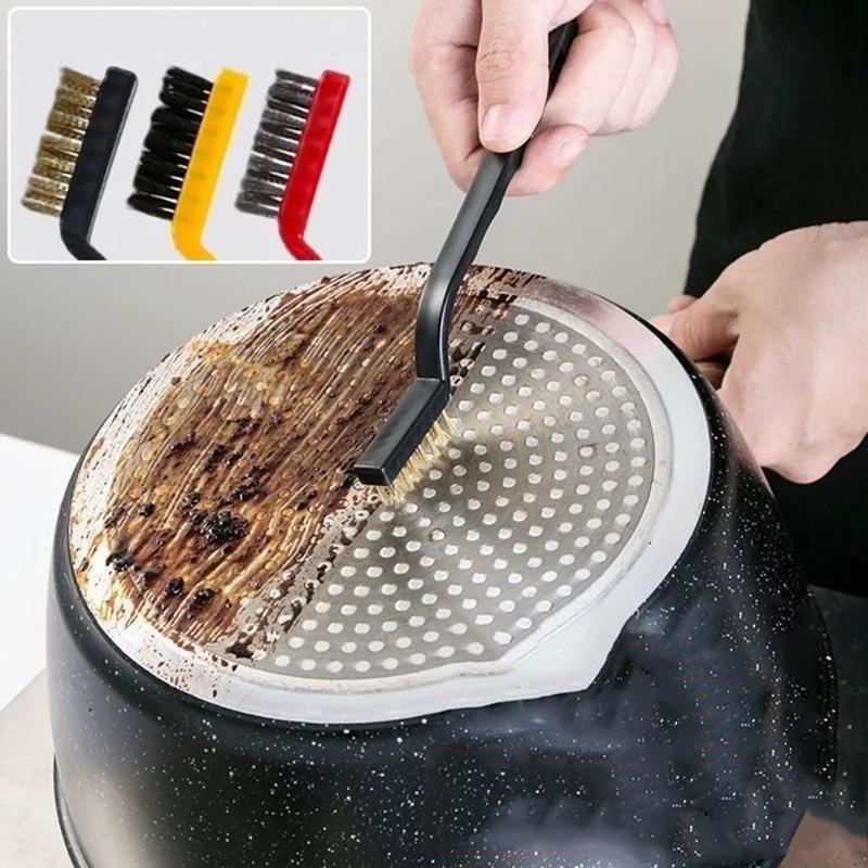Kitchen Stove Cleaning Brush, Gas Stove Cleaning Scraper, Wire Brush For Cleaning Grease In No Dead Corners Or Crevices