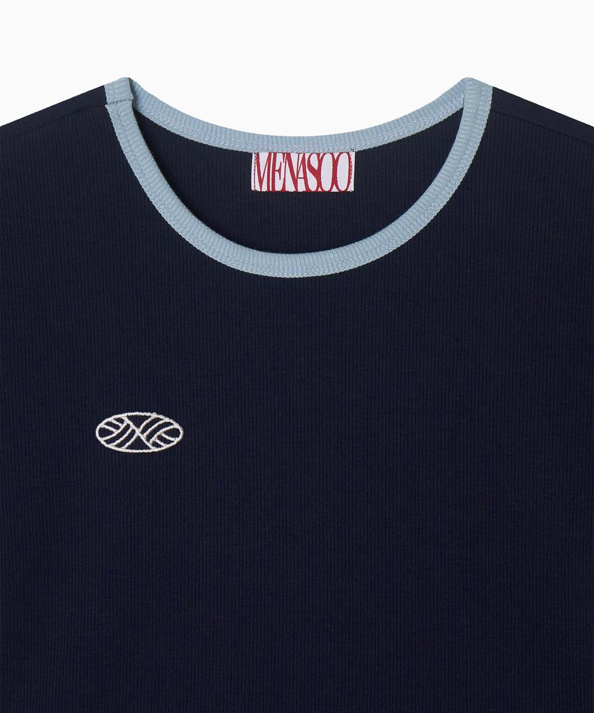 Minasu Mns Span Crop T Shirt_Navy