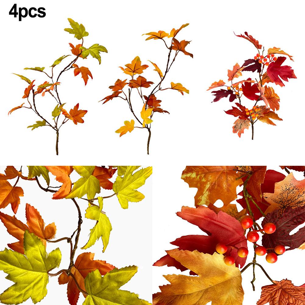 Sztuczna jesienna tkanina wielokrotnego użytku z liści klonu