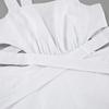 2026 French Elegant White Maxi Dress Hollow Out Backless A Line Sleeveless Vacation