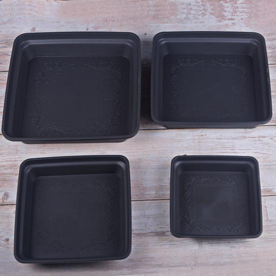 Plant Saucer Square High Density Plastic Drip Tray Indoor Outdoor Garden