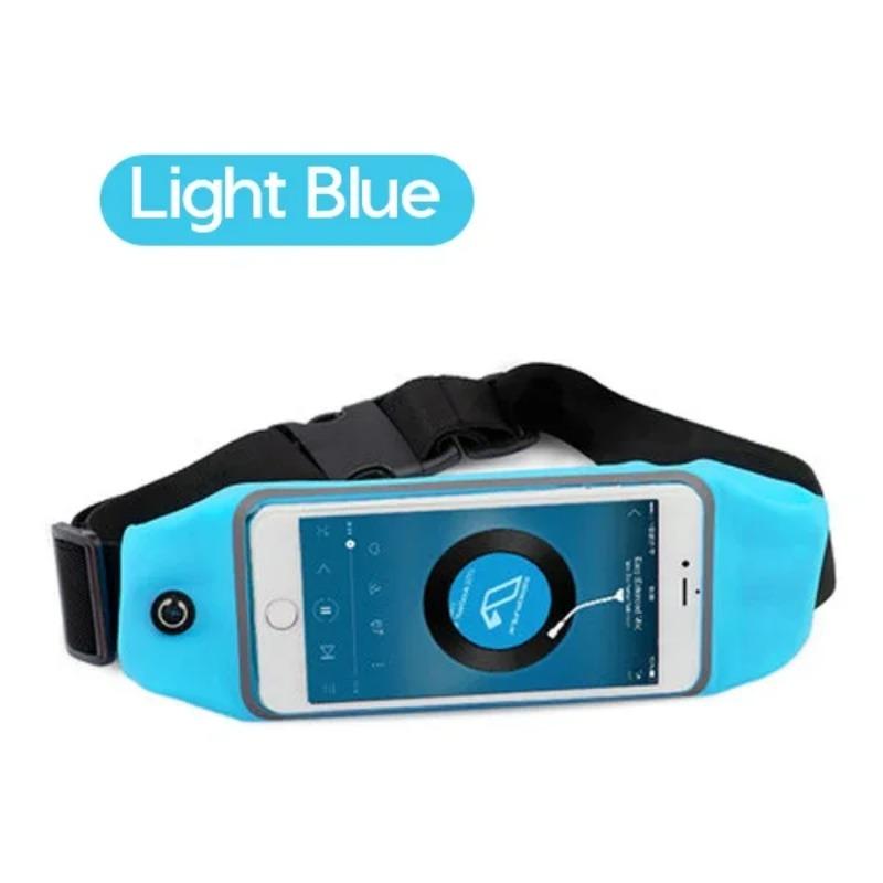 Outdoor Running Waist Bag Waterproof Mobile Phone Holder Belt Jogging Pack Bag Gym Fitness Touch Screen Bags Sport Accessories