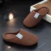 Cozy Plush Slip-On House Slippers for Women Soft Sole Warm Fuzzy Fabric Comfortable Indoor Footwear