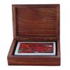Shriji Crafts Wooden Playing Card Deck Holder Box with Elephant Design
