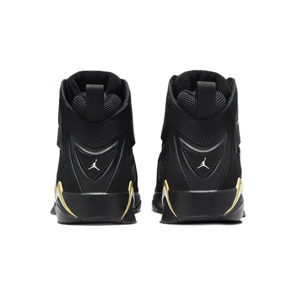 Air Jordan Jordan True Flight GS Black Metallic Gold 2023 Kids Sneakers White 343795-017