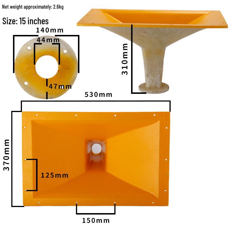 12, 15, 18-inch Tweeter Dynamic Horn Tube for KTV Stage Sound System