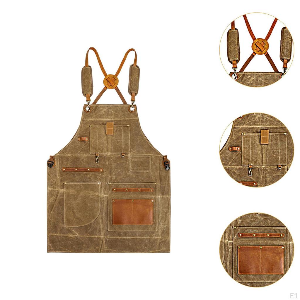 Șorț de pânză Grădinărit Spate în X Multifuncțional Instrument de Atelier pentru Prelucrarea Lemnului pentru Grădinari