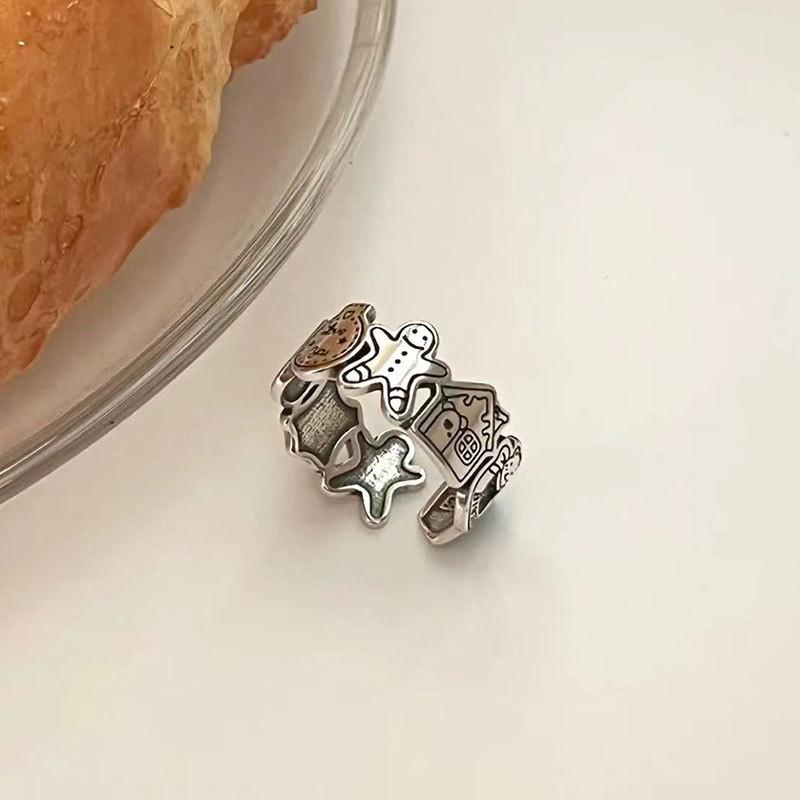 

Шикарное кольцо из серебра S925 с очаровательными мультяшными персонажами, идеально подходящее для стильных женщин J3279