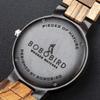 BOBO BIRD Men's Wood Watch, Analog Quartz Movement, Week Display, Lightweight, Handmade Wooden Watch for Men