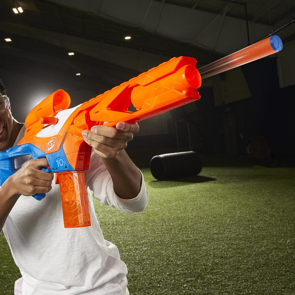 Nerf N Series Pinpoint Blaster, Includes 18 N1 Darts and a 10-dart Clip, Perfect for Indoor and Outdoor Play. Ages 8+. F8621 Authentic.