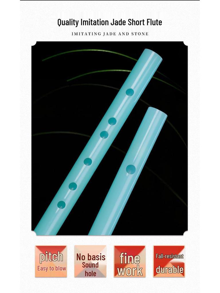 Beginner's Jade-Style Resin Flute: Drop-Resistant, Membrane-Free Transverse Flute with Tutorial