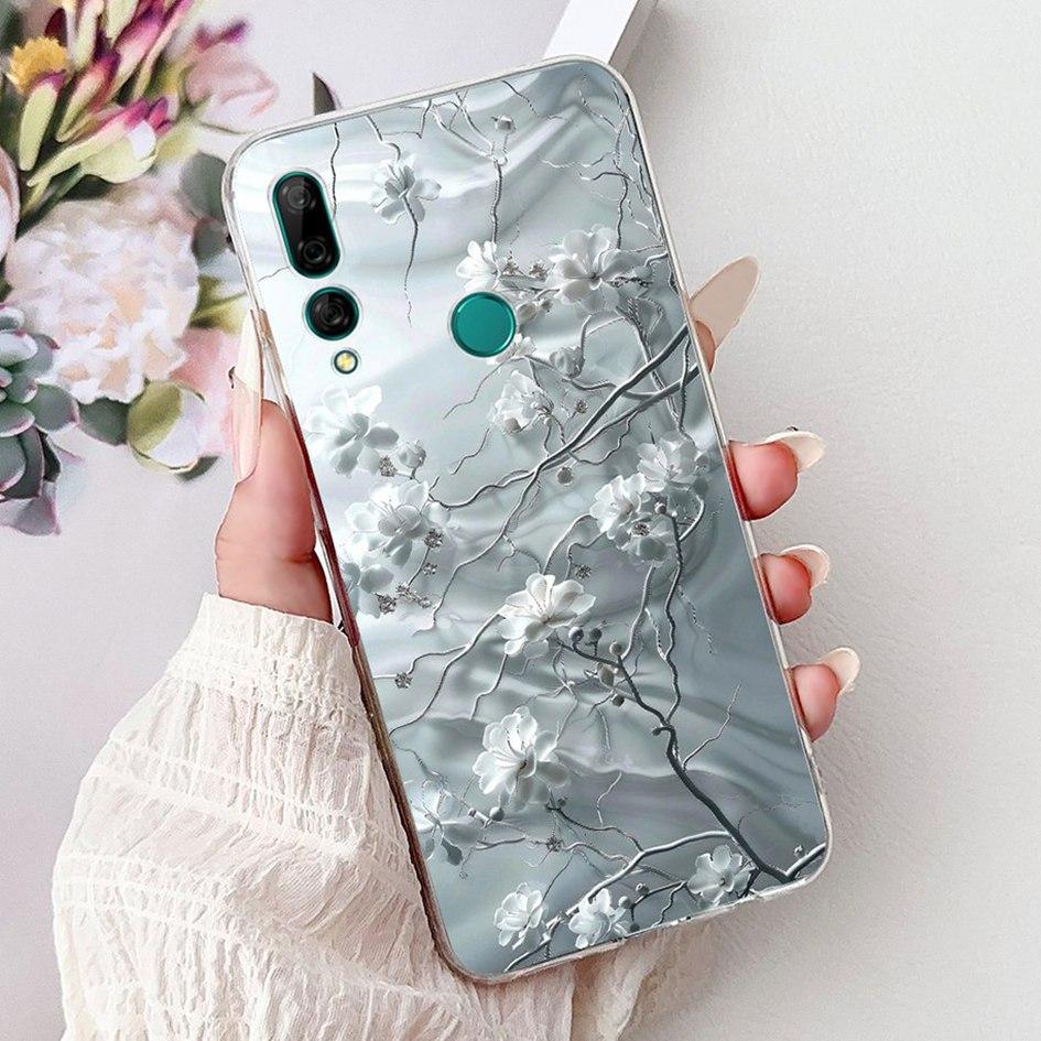 For Huawei Y9 Prime 2019 Case STK-L21 STK-L22 STK-LX3 Cover Popular Flower Soft TPU Phone Case For Huawei P Smart Z Y9 2019 Capa