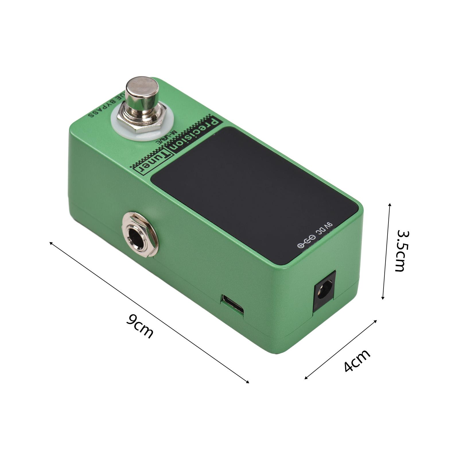 LED Display with True Bypass M-VAVE Precision Tuner Pedal for Chromatic Guitar Bass Electric Guitar Tuner Pedal