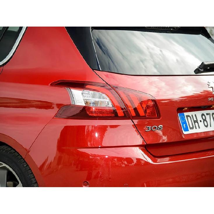 Neues 3D ABS Chrom Schwarz Logo 308 Emblem Buchstaben Aufkleber Auto Heckklappen Emblem für Peugeot 308 SW GT Line GTI T9 T7 P5 Zubehör
