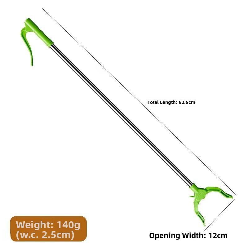 Long Handle Garbage Clipper Extended Length Pi Up Tool Sanitation Clamp for Household Cleaning Tools Garbage Abber
