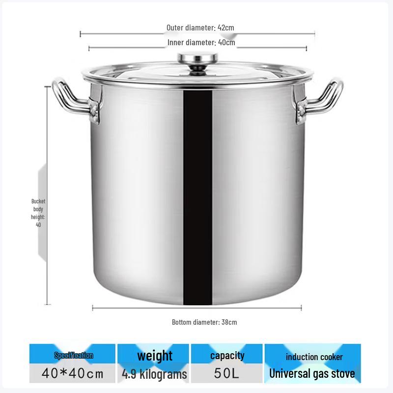 SIFAR Кастрюля из нержавеющей стали большая с крышкой