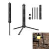 Multipurpose Outdoor Light Stand Regulable Aluminum Alloys Tripods Base for Hiking and Photography