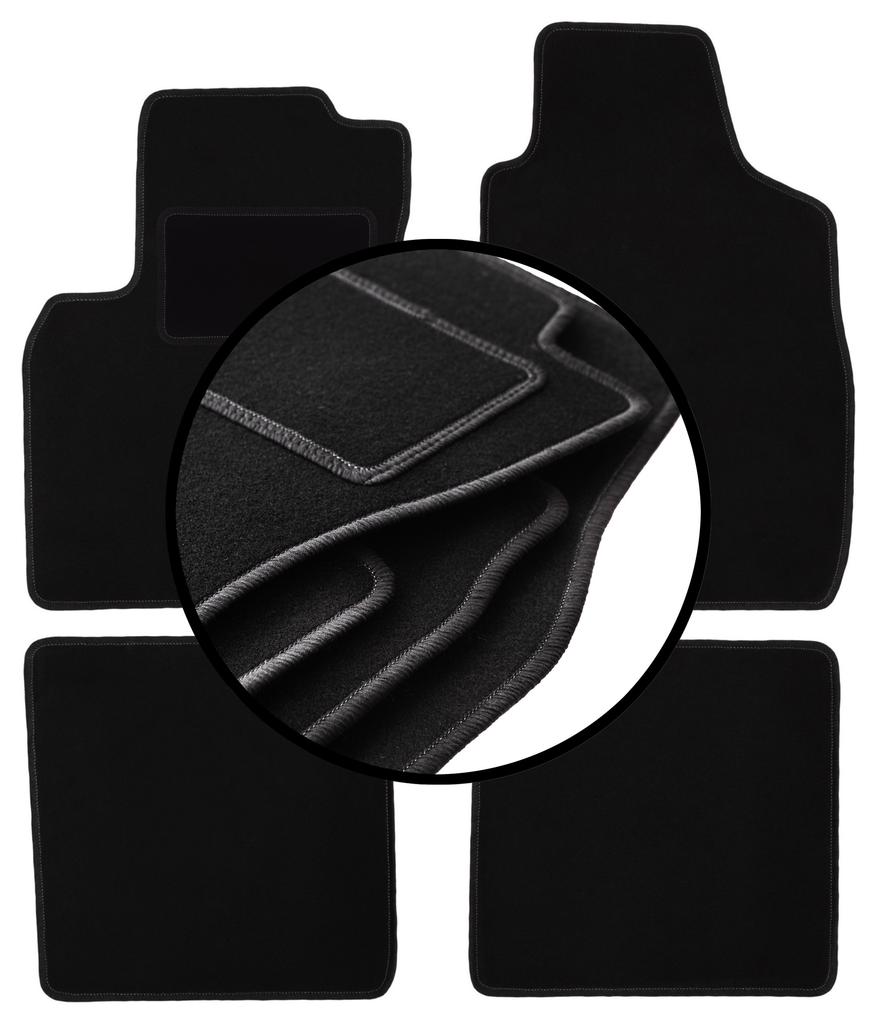 Kompletní sada velurových podlahových rohoží pro: Fiat Panda II hatchback (2002-2010)