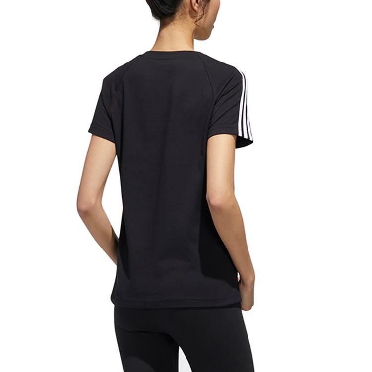 Adidas NEO Essential 3-Stripes T-Shirt Women Tops Black GJ7948
