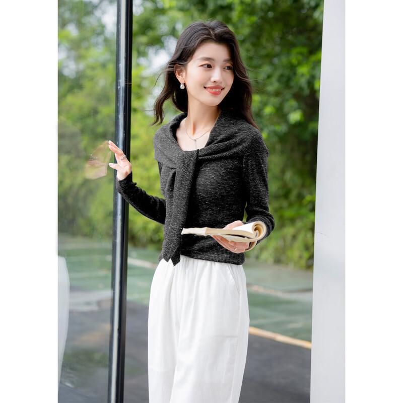 Mocana Women's 2-Way Wear Long Sleeve Knit Top