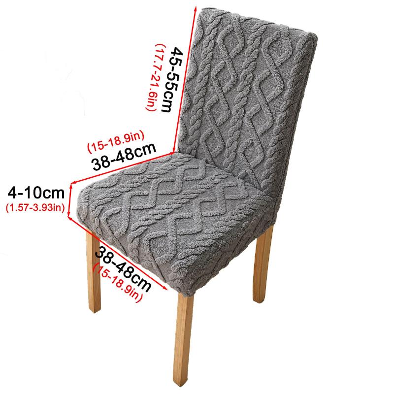1PC Jacquard Craft Elegant Home Decor Comfortable Cable Knit Pattern Non-slip High Stretch Stain Resistant Multi-Color