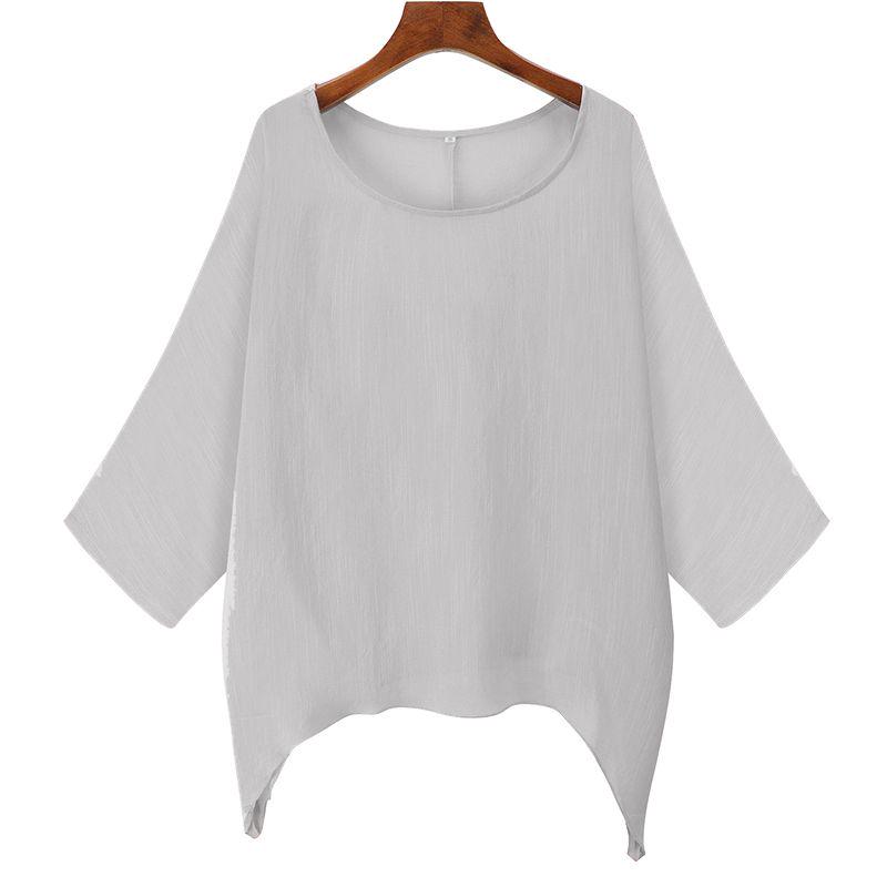 Size Plus Womens Summer T Shirt Kaftan Baggy Blouse Ladies Casual Tops Tunic