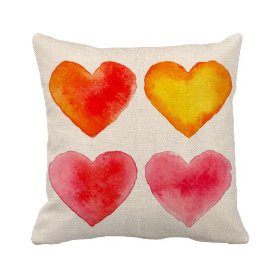 Pillow Case Comfortable Feeling Decorative Dustproof Stylish Love Cushion Cover Happy Valentine's Day Decoration for Bedroom