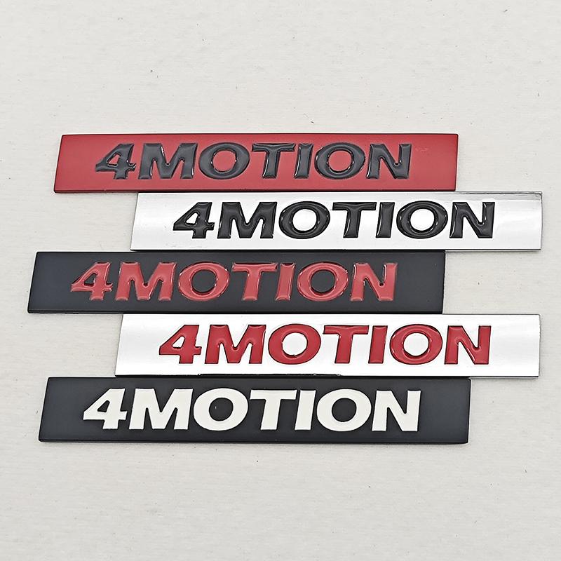3D Metal Car Styling Logo 4 MOTION Fender Side Badge Rear Trunk Emblem Sticker For VW Tiguan Arteon Golf Polo Jetta Accessories IF2