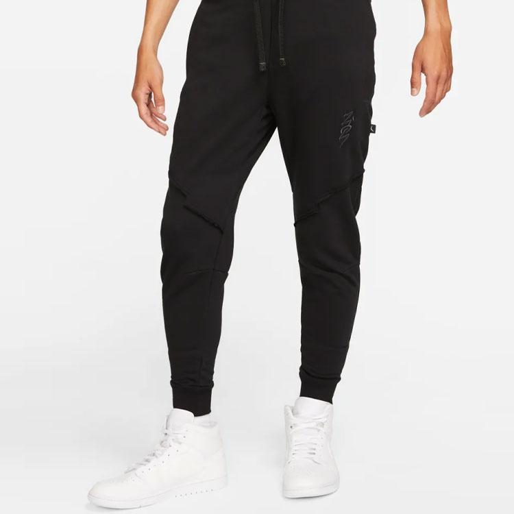 Jordan Zion Performance Letter Embroidery Solid Joggers Men Bottoms Black DJ5874-010