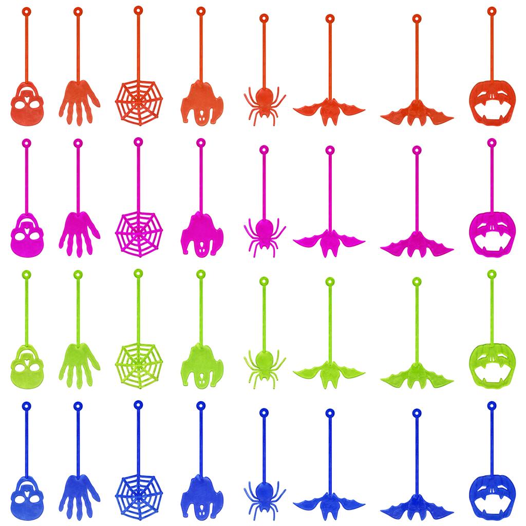 Halloween Sticky Hand Stretchy Pumpkin Spider Web Elastic Sticky Sensory Toys Halloween Party Gifts For Kids Adult