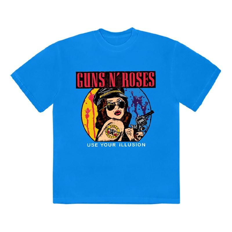 Pop 2026 Neues Design GUNS N ROSES Band Herren Retro Locker Ärmeliges T-Shirt