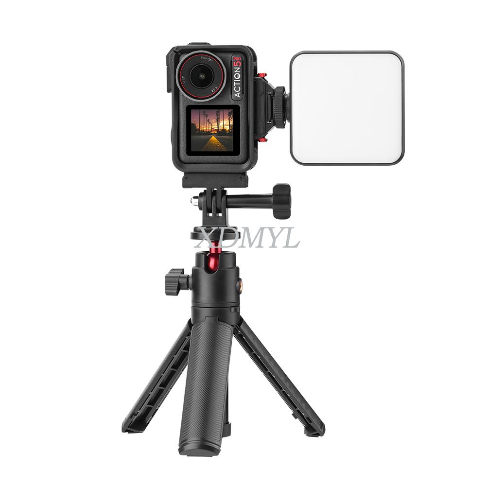 For DJI Action 5 Pro/Action 4/3/2 Magnetic Quick Release Base Camera Expansion Bracket Adapter Stand Cold Shoe Camera Acessories