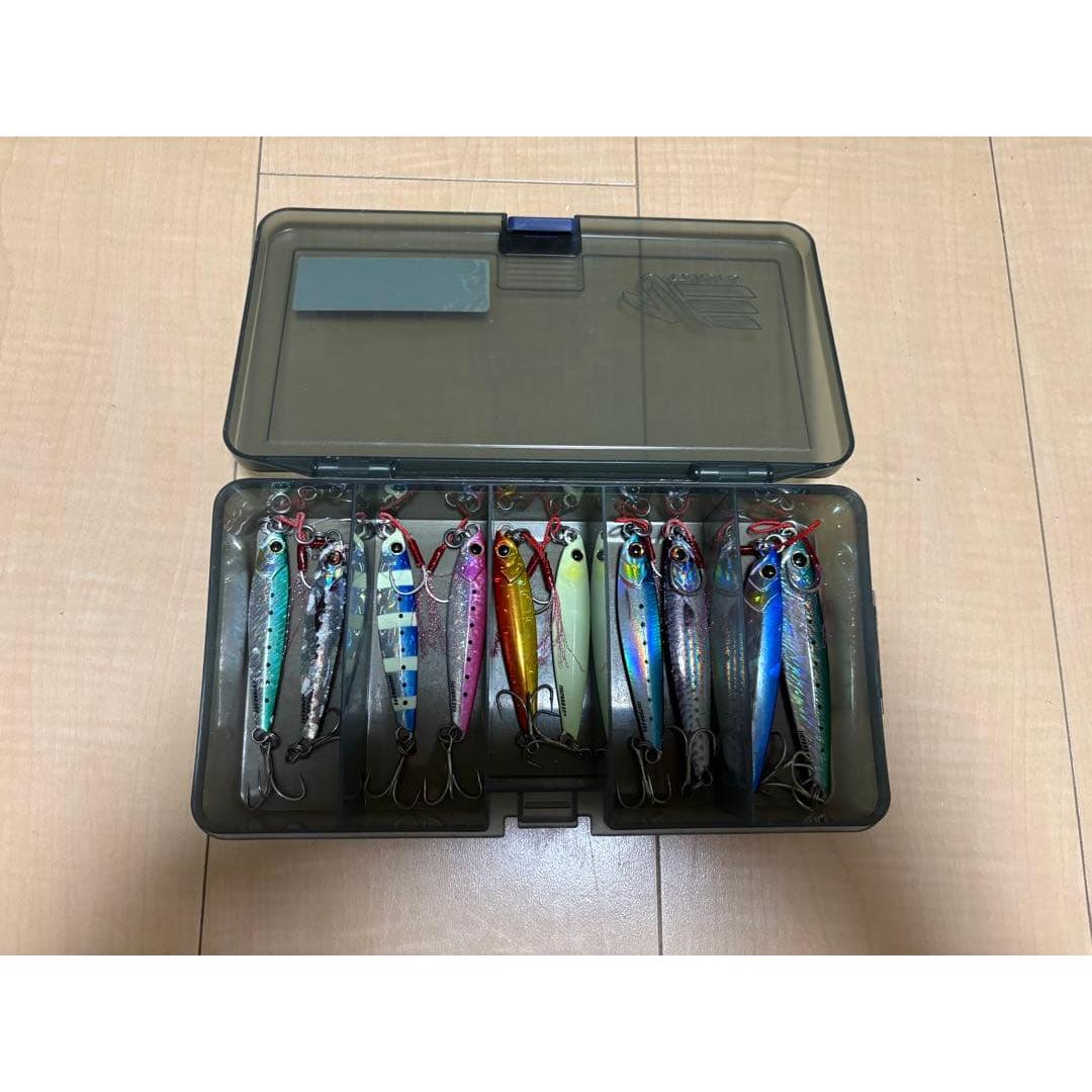 Used Major Craft Metal Jig Jig Para Set Bulk Sold with Case